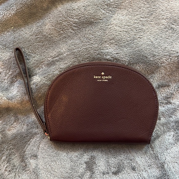 Kate Spade Deep Burgundy Wristlet - Picture 1 of 7